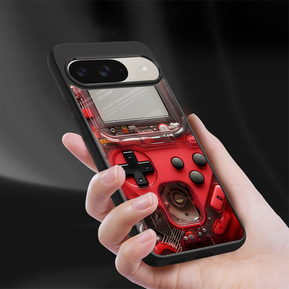 gameboy classic red back phone cover | glass case for google pixel 9