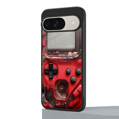 gameboy classic red back phone cover | glass case for google pixel 9