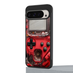 gameboy classic red back phone cover | glass case for google pixel 9 pro xl