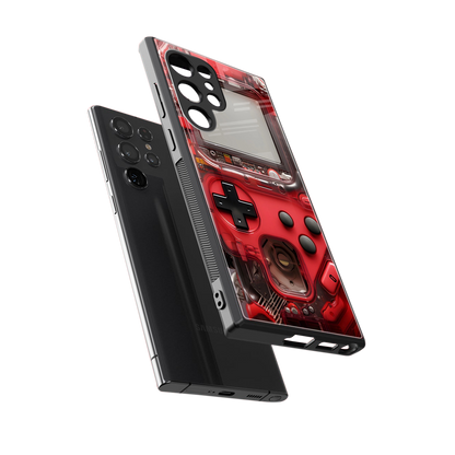 gameboy classic red back phone cover | glass case for samsung galaxy s24 ultra