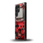 gameboy classic red back phone cover | glass case for samsung galaxy s24 ultra