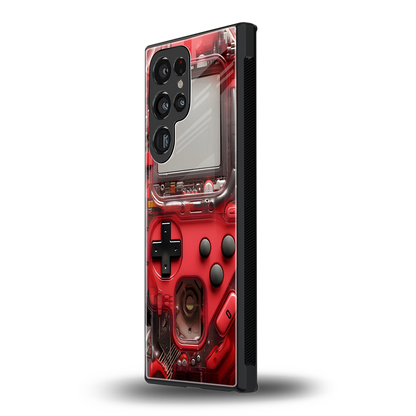 gameboy classic red back phone cover | glass case for samsung galaxy s24 ultra