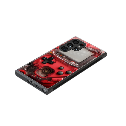gameboy classic red back phone cover | glass case for samsung galaxy s24 ultra