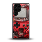 gameboy classic red back phone cover | glass case for samsung galaxy s25 ultra