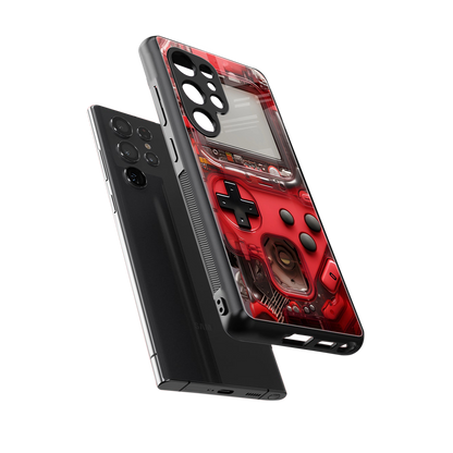 gameboy classic red back phone cover | glass case for samsung galaxy s25 ultra