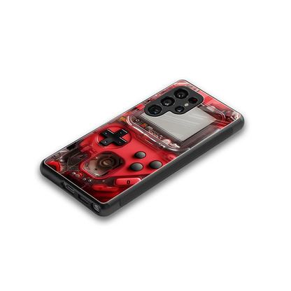 gameboy classic red back phone cover | glass case for samsung galaxy s25 ultra