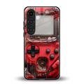 gameboy classic red back phone cover | glass case for samsung galaxy s25 plus