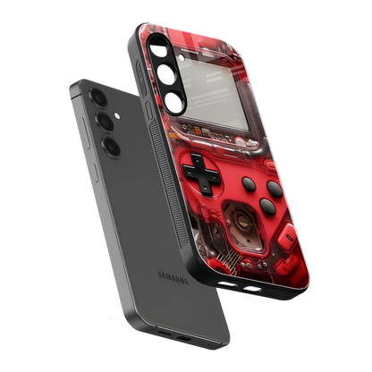 gameboy classic red back phone cover | glass case for samsung galaxy s24 fe