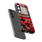 gameboy classic red back phone cover | glass case for samsung galaxy s25 plus