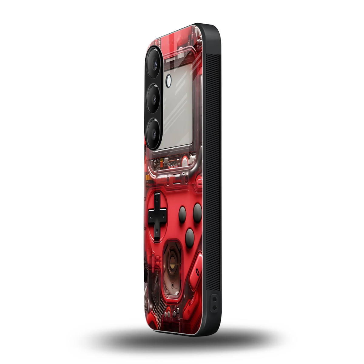 gameboy classic red back phone cover | glass case for samsung galaxy s25 plus