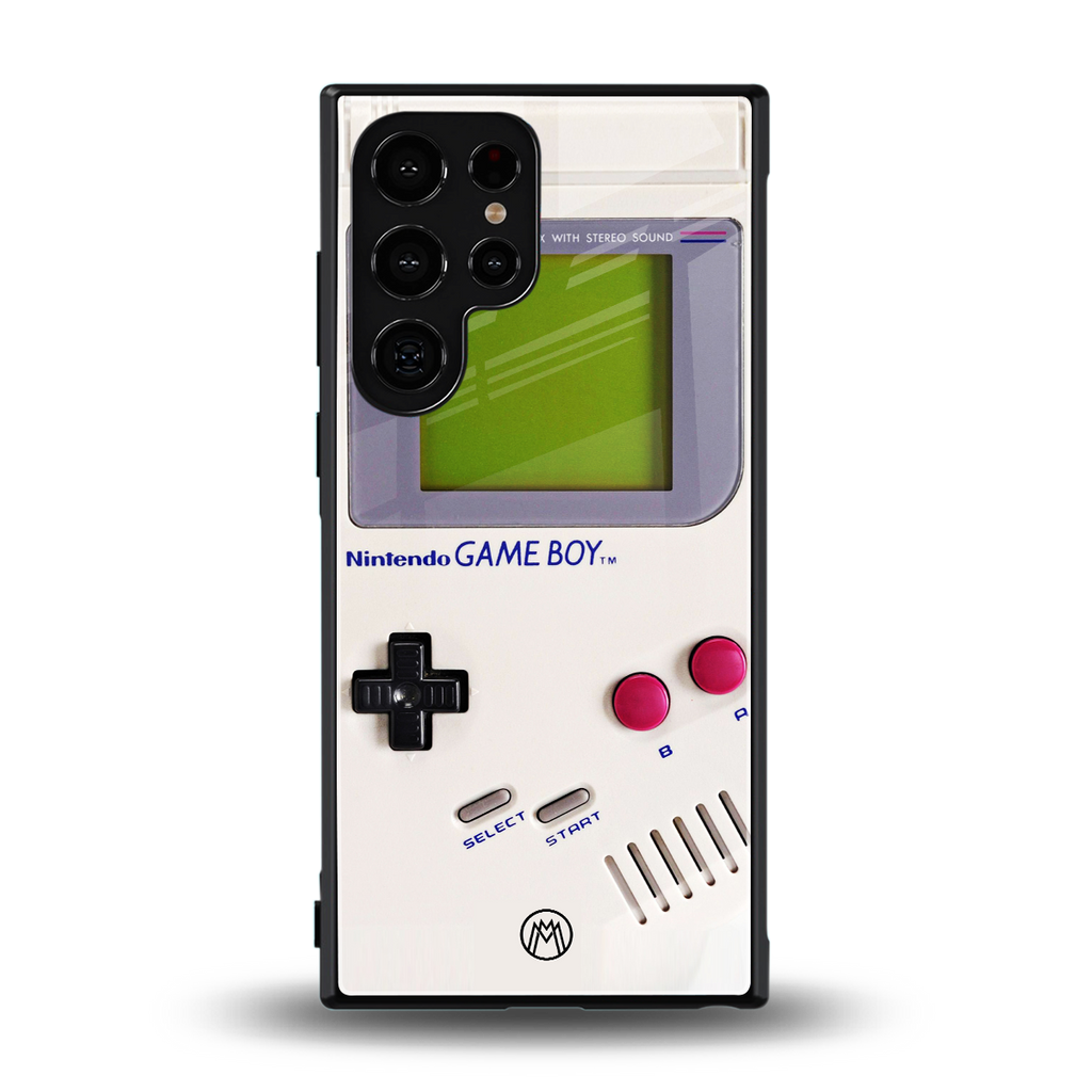 gameboy classic back phone cover | glass case for samsung galaxy s24 ultra