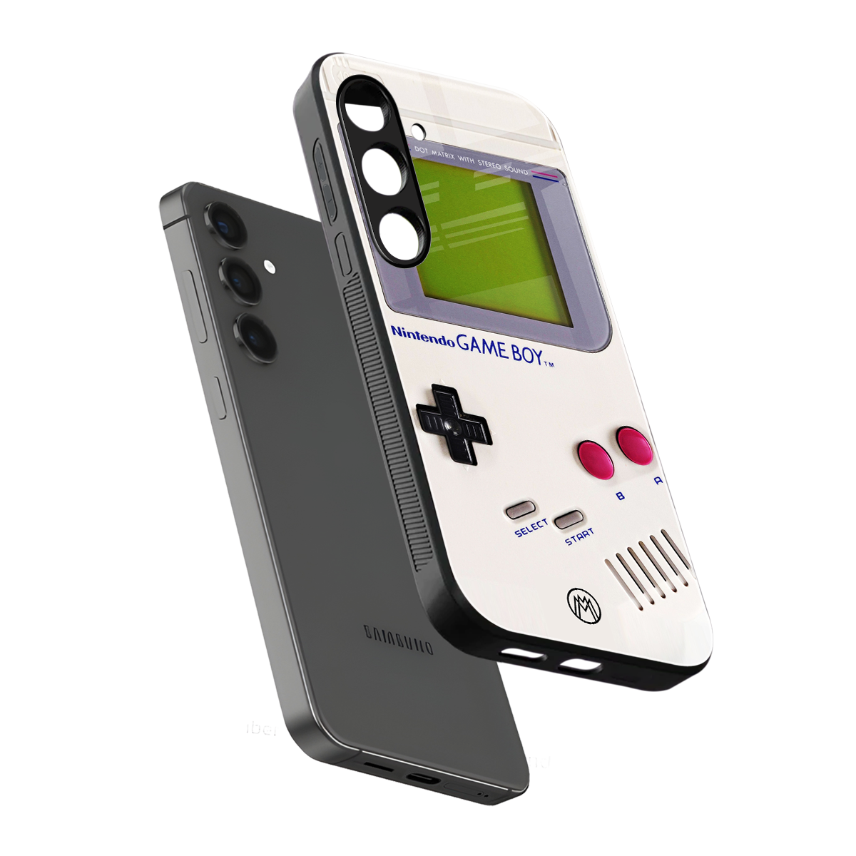 gameboy classic back phone cover | glass case for samsung galaxy s24 fe