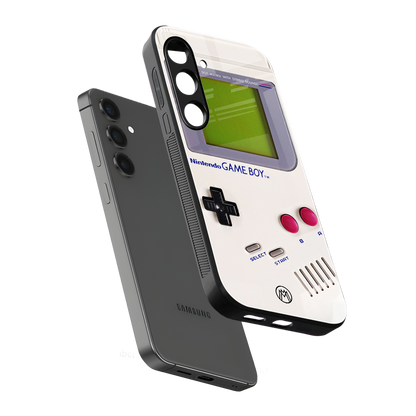 gameboy classic back phone cover | glass case for samsung galaxy s24 fe