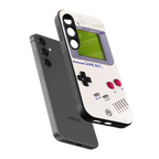 gameboy classic back phone cover | glass case for samsung galaxy s25 plus