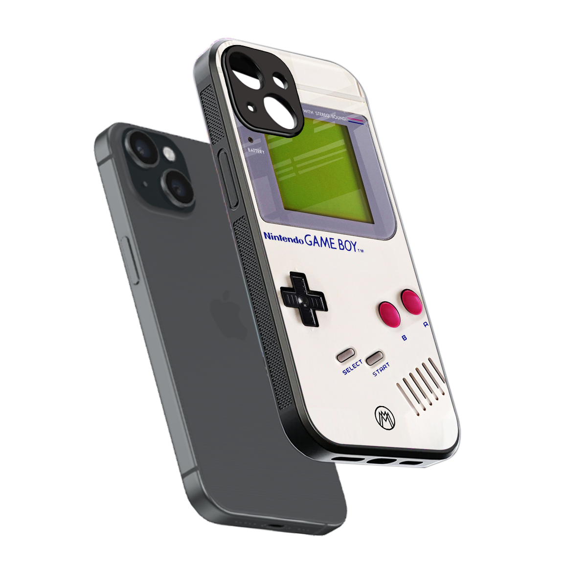 gameboy classic back phone cover | glass case for iphone 15