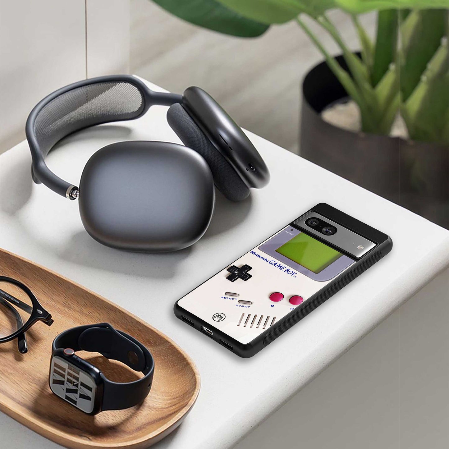 gameboy classic back phone cover | glass case for samsung galaxy s24 plus