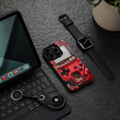 gameboy classic red back phone cover | glass case for iphone 13 pro max