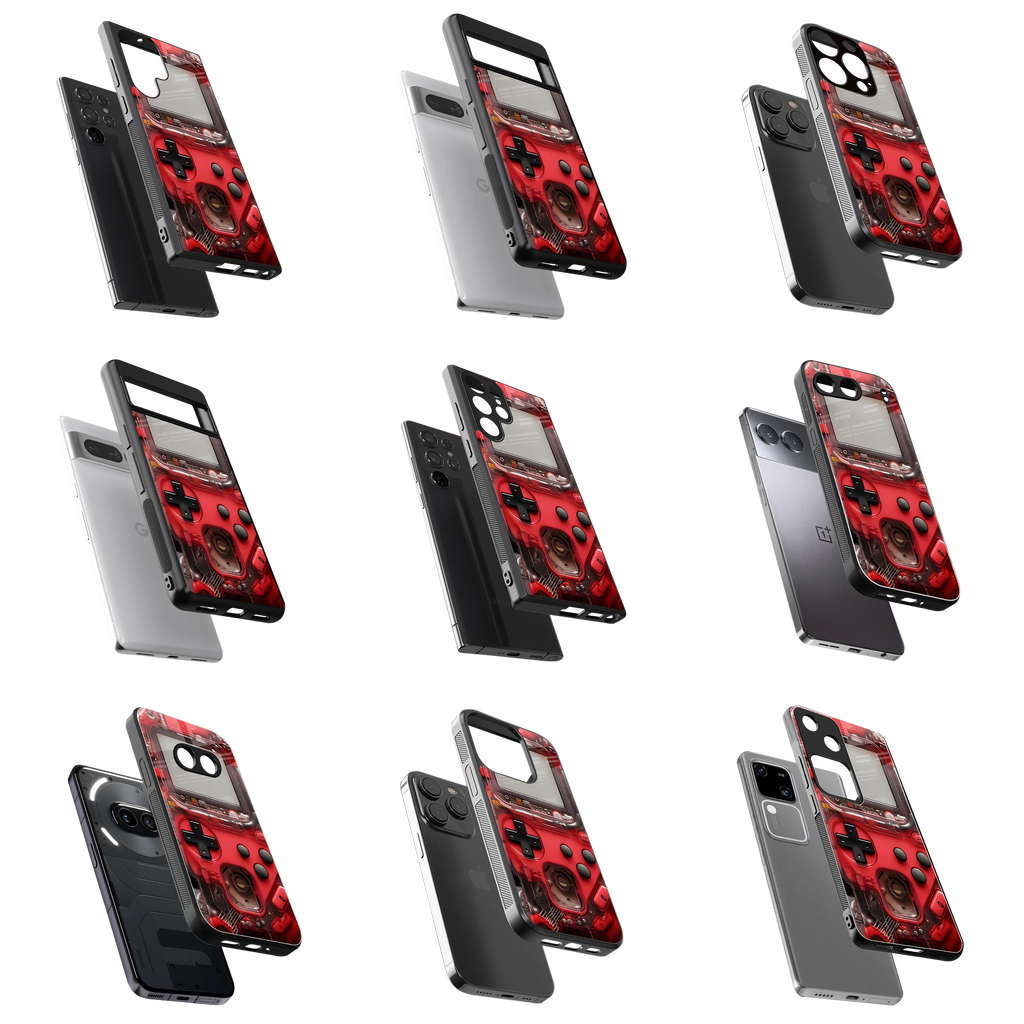 Durable Glass Back Mobile Case for iPhone, Samsung, OnePlus, Google Pixel, Redmi, Vivo, Oppo