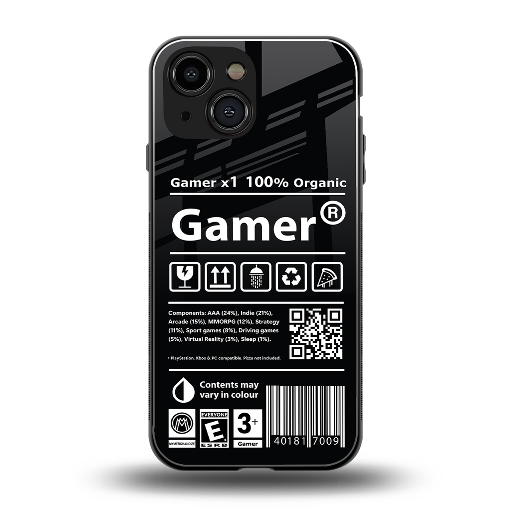gamer back phone cover | glass case for iphone 13 mini