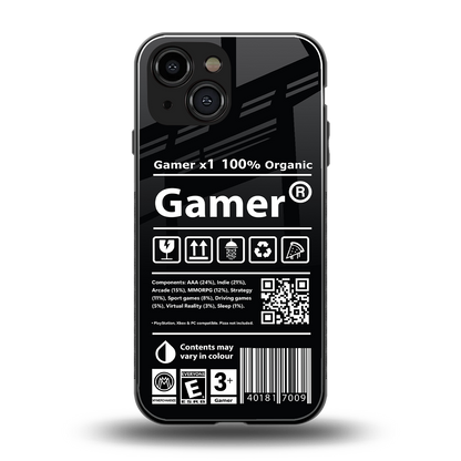 gamer back phone cover | glass case for iphone 13 mini