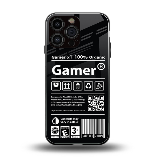 gamer back phone cover | glass case for iphone 13 pro max