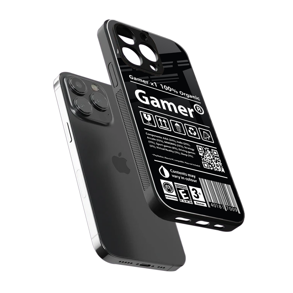 gamer back phone cover | glass case for iphone 13 pro max