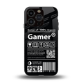 gamer back phone cover | glass case for iphone 13 pro