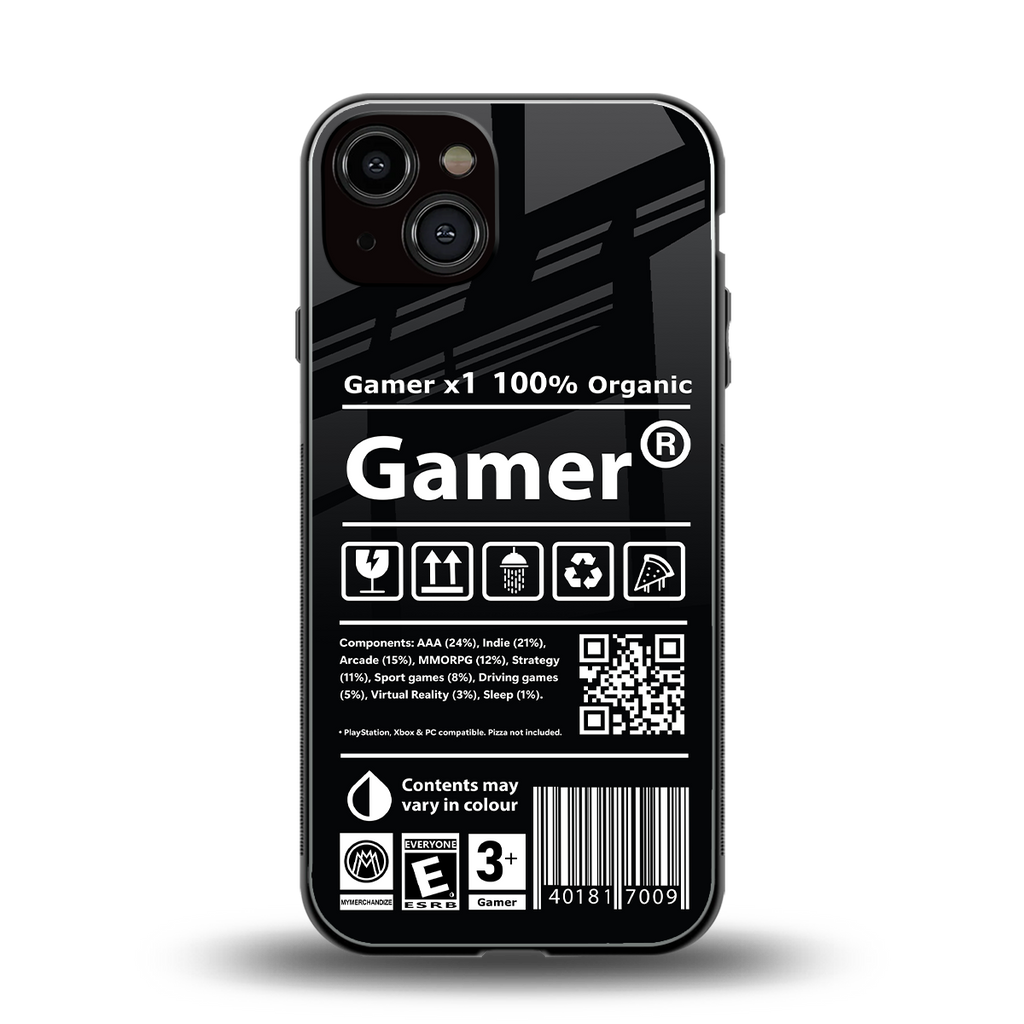 gamer back phone cover | glass case for iphone 13