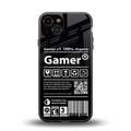 gamer back phone cover | glass case for iphone 13