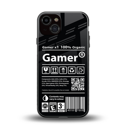 gamer back phone cover | glass case for iphone 13