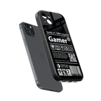 gamer back phone cover | glass case for iphone 14 plus
