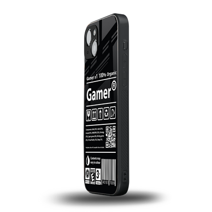 gamer back phone cover | glass case for iphone 15 plus