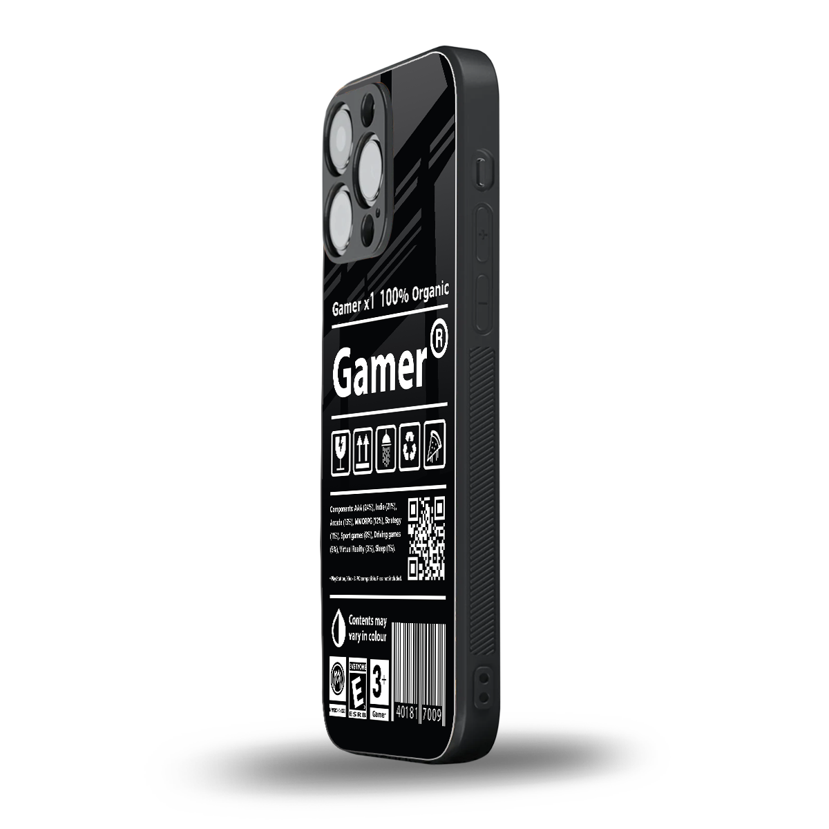 gamer back phone cover | glass case for iphone 15 pro max