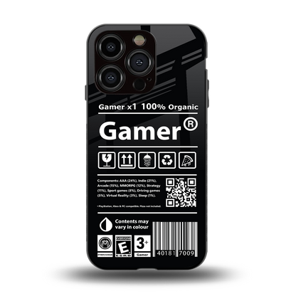 gamer back phone cover | glass case for iphone 15 pro