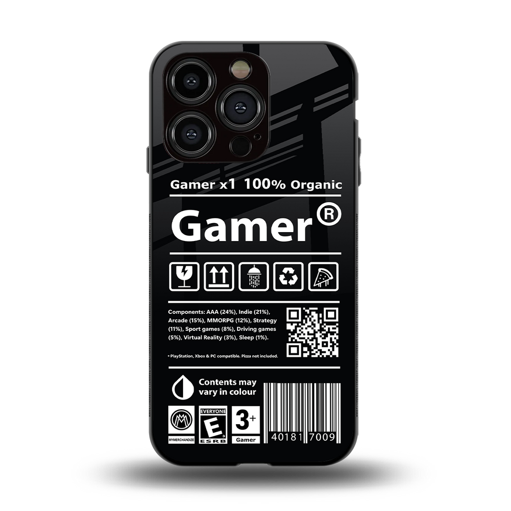 gamer back phone cover | glass case for iphone 14 pro