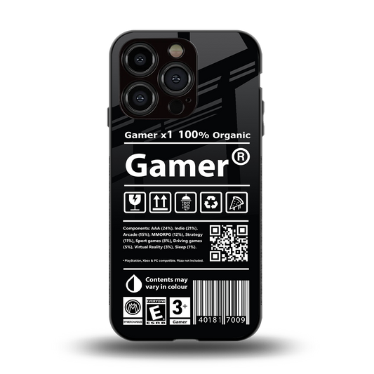 gamer back phone cover | glass case for iphone 14 pro