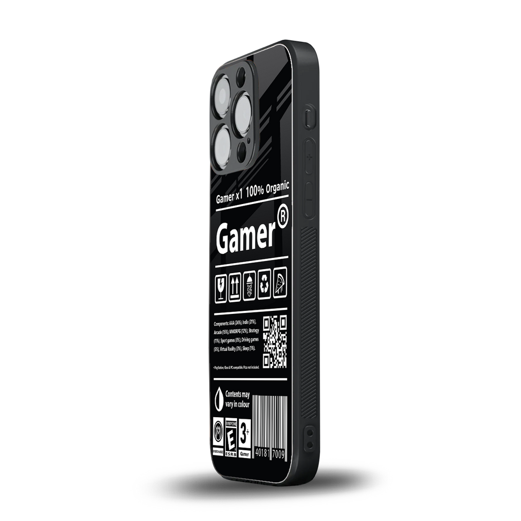 gamer back phone cover | glass case for iphone 15 pro
