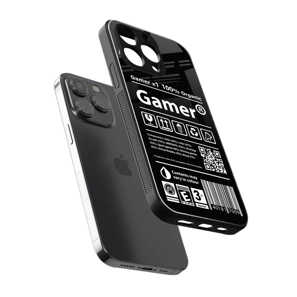 gamer back phone cover | glass case for iphone 15 pro