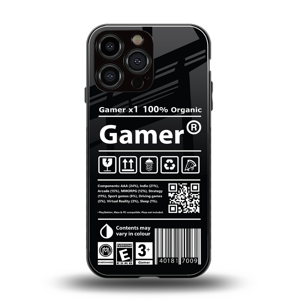 gamer back phone cover | glass case for iphone 16 pro max