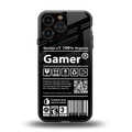 gamer back phone cover | glass case for iphone 16 pro max