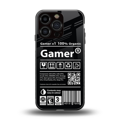 gamer back phone cover | glass case for iphone 16 pro