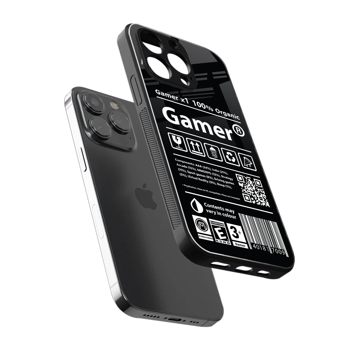 gamer back phone cover | glass case for iphone 16 pro
