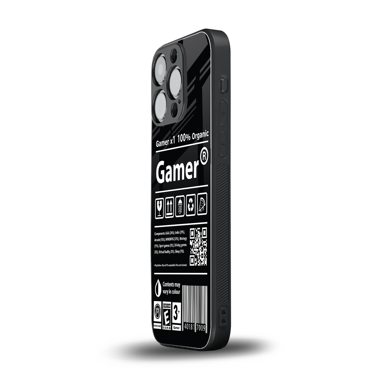 gamer back phone cover | glass case for iphone 16 pro