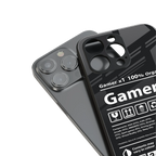 gamer back phone cover | glass case for iphone 16