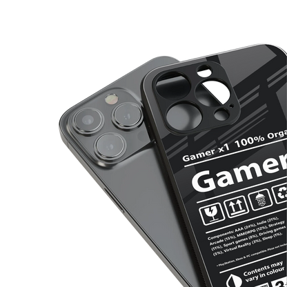 gamer back phone cover | glass case for iphone 16