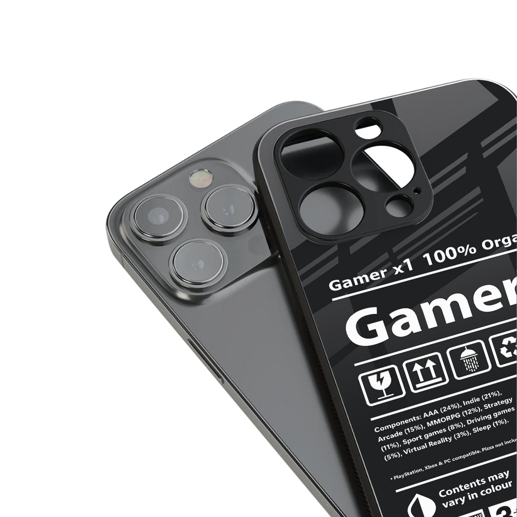 gamer back phone cover | glass case for iphone 15 pro