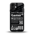 gamer back phone cover | glass case for iphone 16