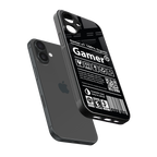 gamer back phone cover | glass case for iphone 16