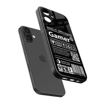 gamer back phone cover | glass case for iphone 16