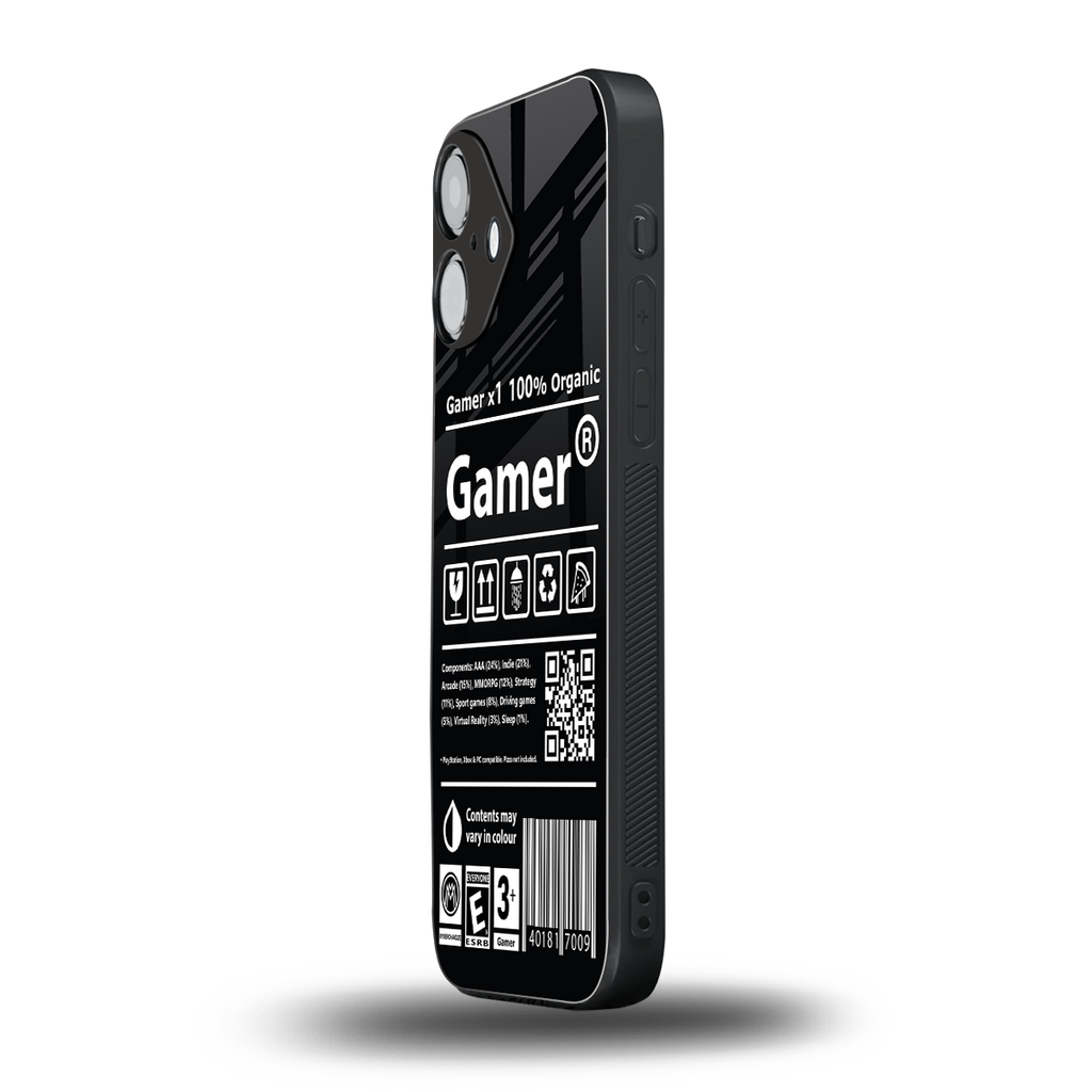 gamer back phone cover | glass case for iphone 16
